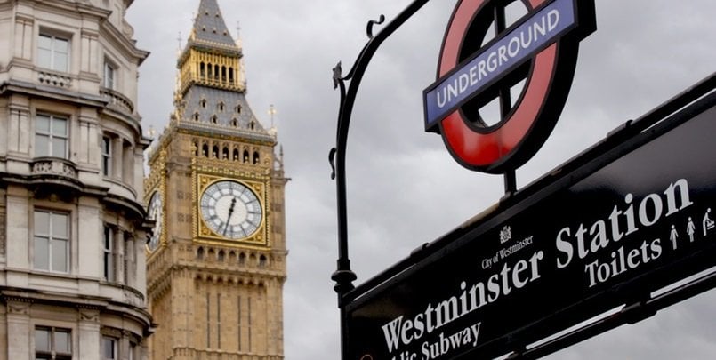 Westminster Tube Station, Harry Potter