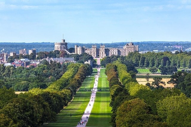 The view of Windsor Castle!!