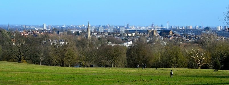 View of London from Hampstead Heat