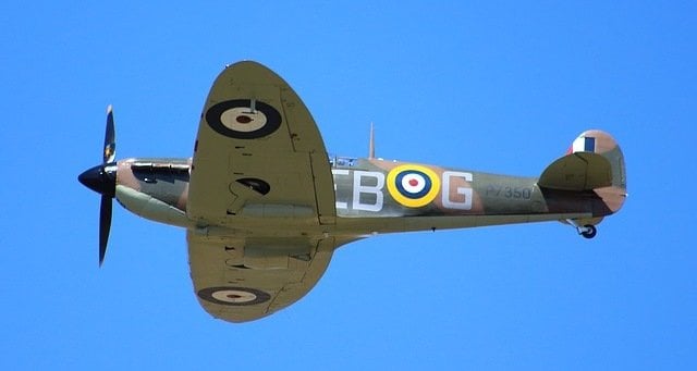 A Spitfire, part of the RAF Museum Collection