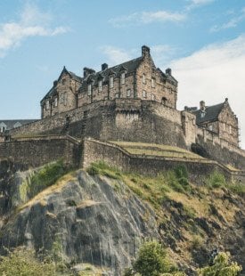 Edinburgh Castle on the hill 310