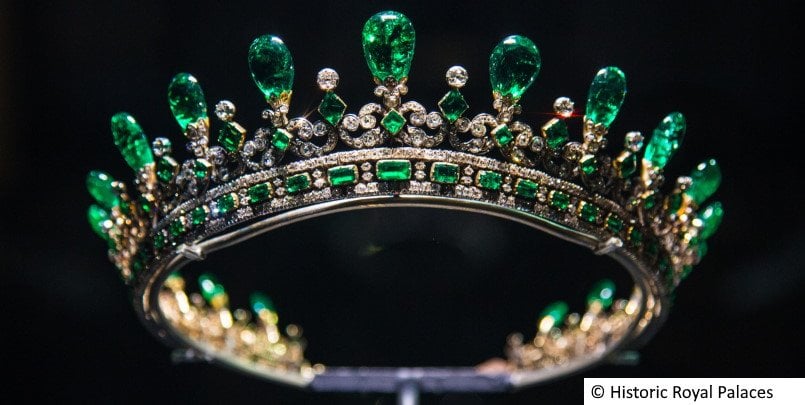 Queen Victoria's diamond and emerald diadem
