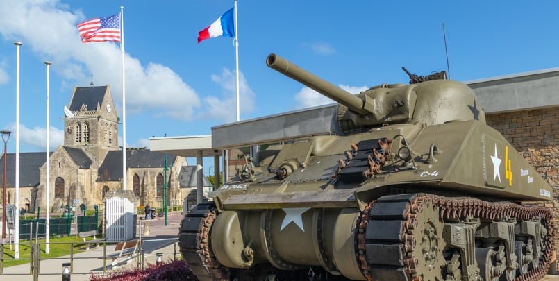 M4 Sherman tank in Normandy France