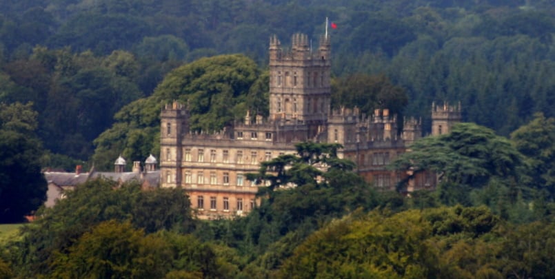 historic castle in a deep wood.