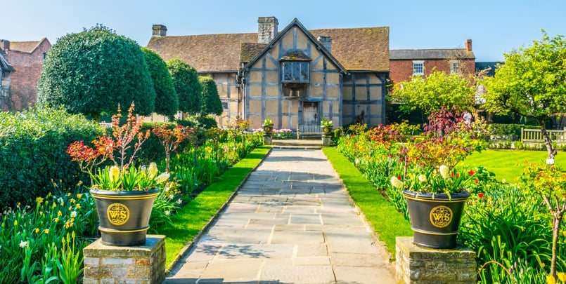 Birth house of William Shakespeare in Stratford upon Avon, Engla